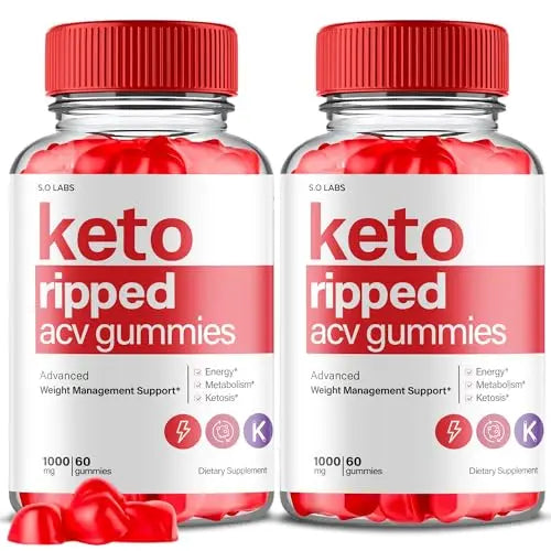 (2 Pack) Keto Ripped ACV Gummies Advanced Weight Loss, Keto Ripped Keto + ACV Gumm S.O Labs Au supplements