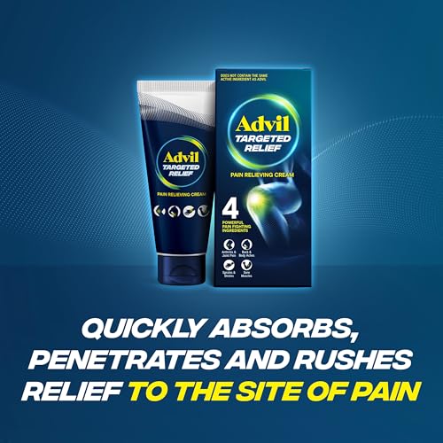 Advil Targeted Relief Pain Relieving Cream, Up to 8 Hours of Powerful Relief of Minor Arthritis Pain, Joint Pain, Lower Back Pain and Muscle Pain - 2.3 oz Advil Au supplements