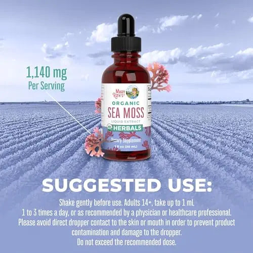 MaryRuth's Irish Sea Moss Liquid Drops | Sugar Free | SeaMoss for Gut Health and Immune MaryRuth Organics Au supplements