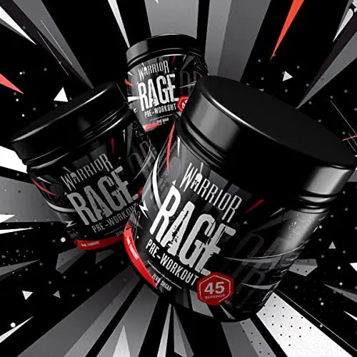 Warrior - RAGE Pre Workout Powder – Lightnin’ Lemonade 392g, WA-RG-045-01 Warrior Au supplements