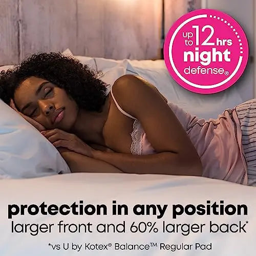 U by Kotex Balance Ultra Thin Overnight Pads with Wings, 38 Count U by Kotex Au supplements