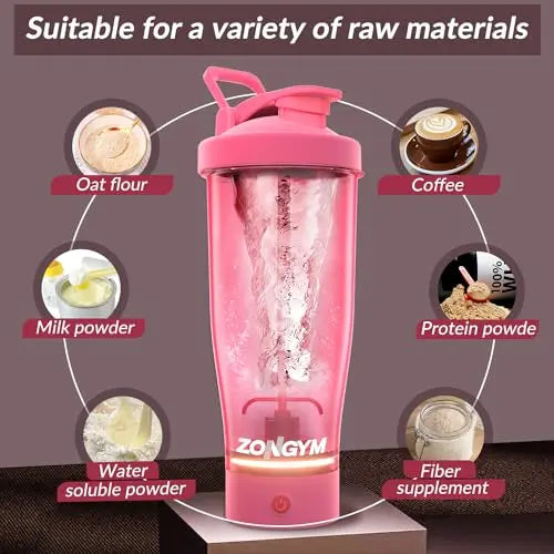 Electric Protein Shaker Bottle, 24 oz USB Rechargeable Blender Bottles, Shaker Bottles ZonGym Au supplements