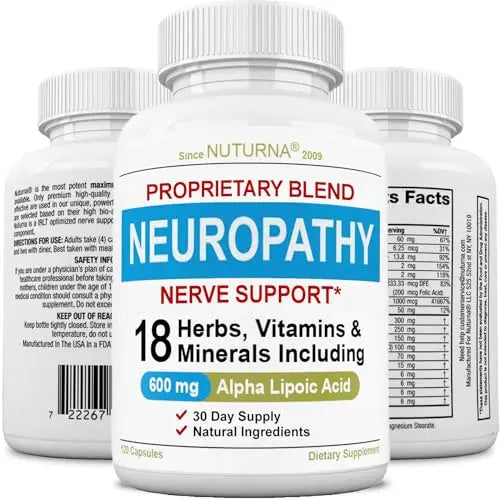Neuropathy Support Supplement with 600 mg Pure Alpha Lipoic Acid Nuturna Au supplements