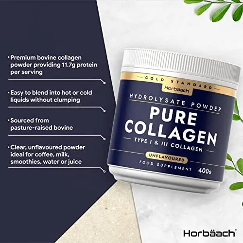 Collagen Powder | Gold Standard Bovine Collagen Peptides | Hydrolyzed Collagen Horbäach Au supplements