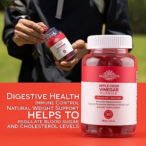 Sacred Roots Sugar-Free, Apple Cider Vinegar Gummies, 60 Gummies – Supports Healthy Sacred Roots Au supplements