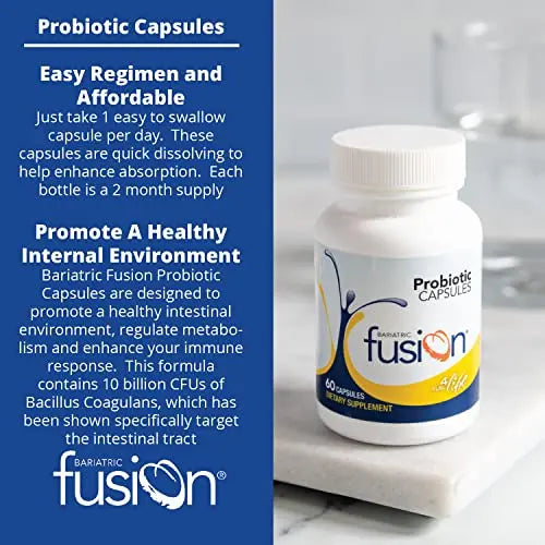 Bariatric Fusion Probiotic Capsule | Easy to Swallow Bariatric Vitamin | 10 Billion CFU Bariatric Fusion Au supplements