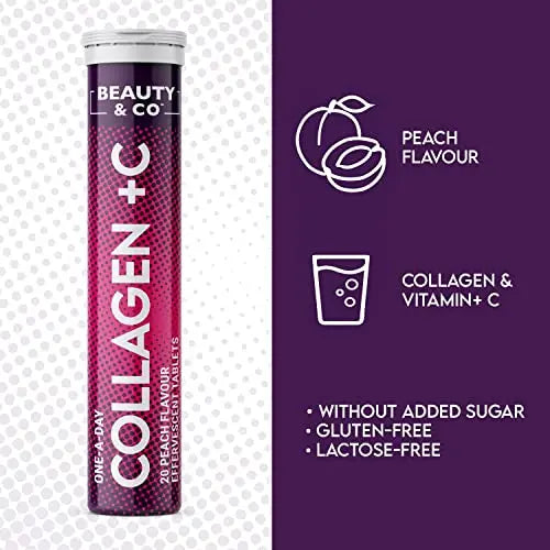 Collagen Effervescent - Marine Collagen & Vitamin C (2 Tubes) Beauty & Co Au supplements