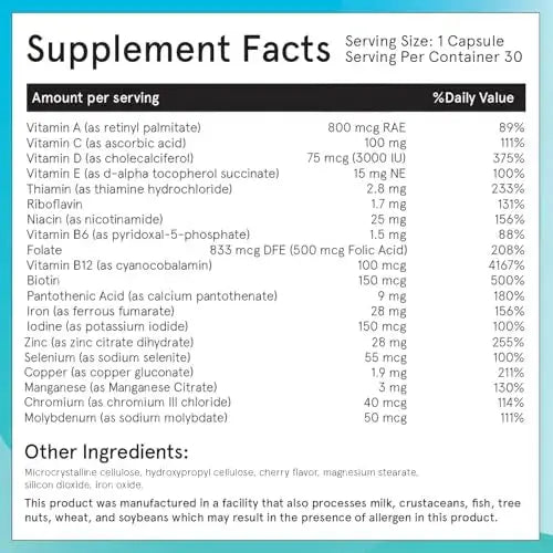 FitForMe Bariatric Multivitamin, Tailored for Gastric Sleeve Surgery – One-a-Day Capsule, 30-Day Supply, Easy-to-Swallow WLS Optimum Capsule FitForMe Au supplements