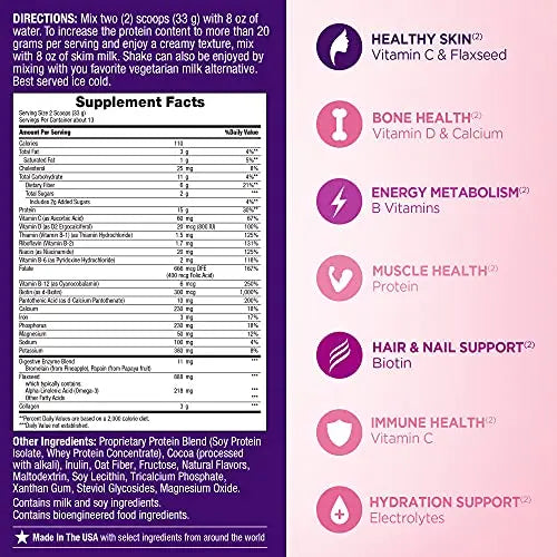 Nature's Bounty Complete Protein & Vitamin Shake Mix with Collagen & Fiber, Contains Vitamin C Nature's Bounty Au supplements