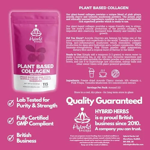 HYBRID HERBS – Plant Based Collagen Powder - Anti Aging Supplement for Skin, Wrinkles Hybrid Herbs Au supplements
