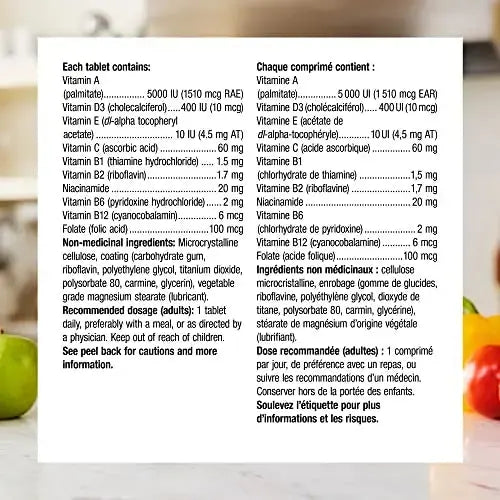 Multi-Vitamin with Vitamin E (dl-Alpha Tocopheryl Acetate) - 100 ta. Webber Naturals Au supplements