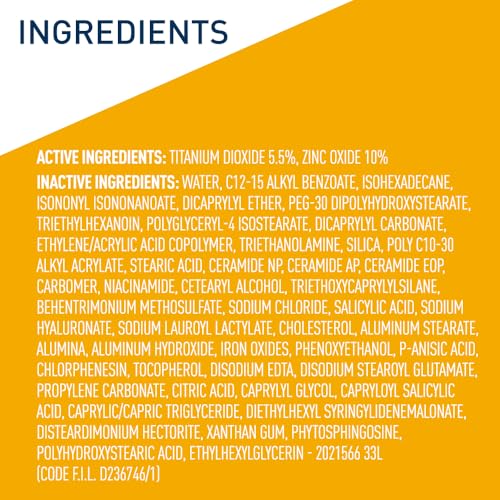 CeraVe Hydrating Mineral Sunscreen SPF 30 with Sheer Tint, Tinted Mineral Sunscreen with Zinc Oxide & Titanium Dioxide