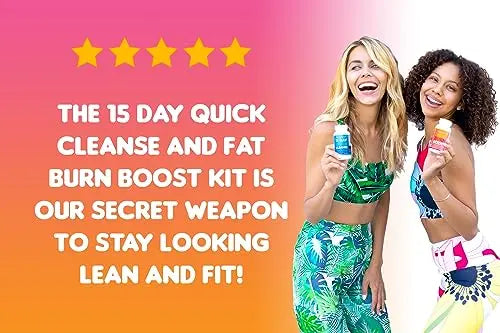 SkinnyBoost Fat Burn & 15 Day Quick Cleanse KIT-Vegan Capsules, Easy to Use: Detox SkinnyBoost Au supplements