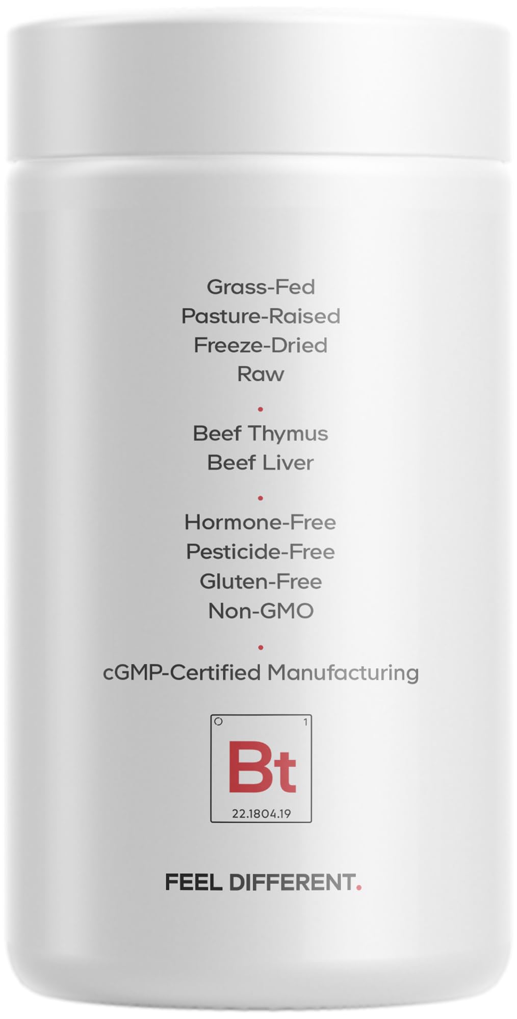 Codeage Grass Fed Beef Thymus Supplement Superfood, Freeze Dried, Non-Defatted, Desiccated Thymus & Liver Pills, Glandulars Meat, Pasture Raised Beef Vitamins, Non-GMO, 180 Capsules Codeage Au supplements