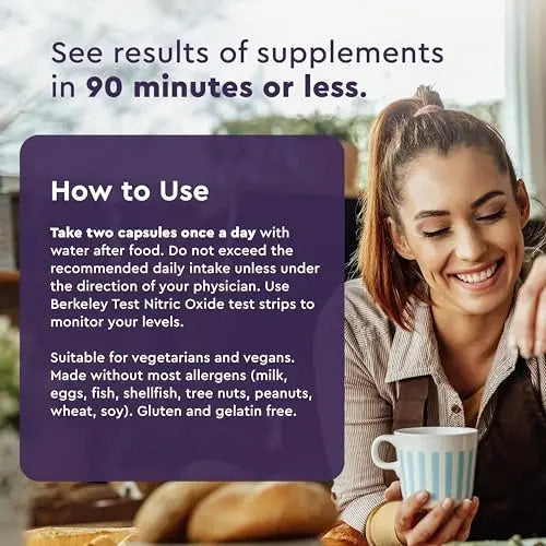 Berkeley Life Professional - Nitric Oxide Booster & Support Supplement with Organic Beetroot Berkeley Life Au supplements