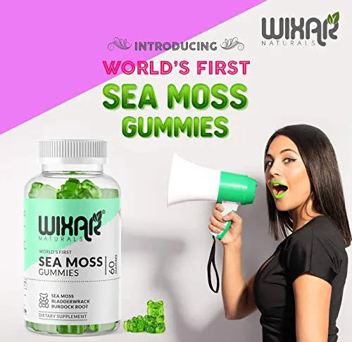 WIXAR NATURALS Sea Moss Gummies - Natural Irish Sea Moss and Bladderwrack WIXAR NATURALS Au supplements