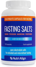 Nutri-Align Fasting Salts Electrolytes Advanced, 120 Capsules | Sodium Potassium Magnesium Phosphorus | Pure Fasting Electrolytes | Sugar Free & Filler Free Nutri-Align Au supplements