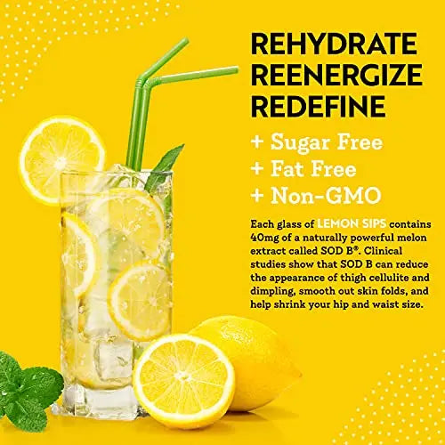 Dr. Kellyann Lemon Sips - Diet Citrus Drink Mix - Rehydrate, Detox, Revitalize - Sugar Free Dr. Kellyann Au supplements