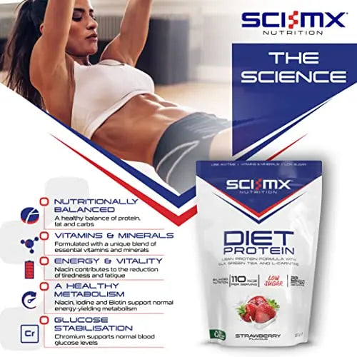 SCI-MX Diet Protein, High Protein, Low Sugar, Low Fat Lean Protein Formula Powder with Added CLA SCI-MX Au supplements