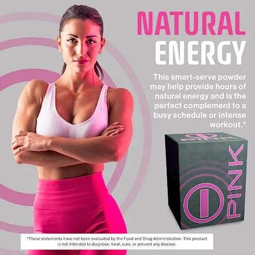 Energy Drink Powder, bHIP Pink for Women 30 Drink Mix Packets. Energy Supplements b:hip Au supplements