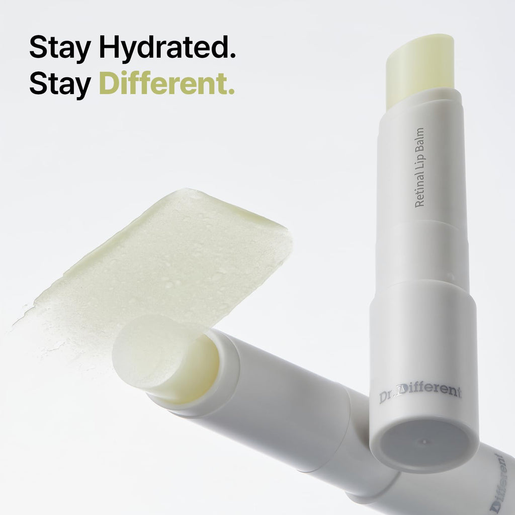 Dr.Different Retinal Lip Balm Clear, Anti-Wrinkle Lip Treatment with Deep Hydration