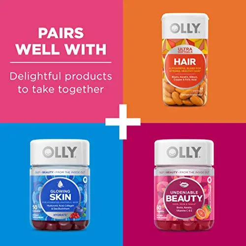 OLLY Collagen Gummy Rings, 2.5g of Clinically Tested Collagen, Boost Skin Elasticity & Reduce OLLY Au supplements