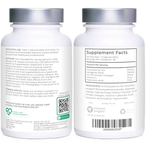 Love Life Supplements Joint Support with Levagen® (Palmitoylethanolamide) + UC-II® LOVE LIFE SUPPLEMENTS Au supplements