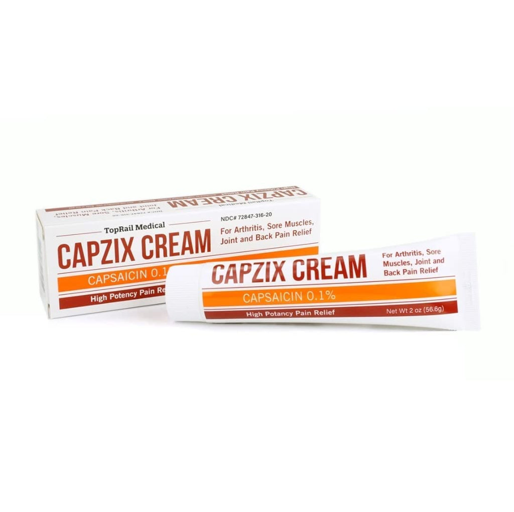 Capzix Cream for Pain Relief 2 OZ Capsaicin .1% High Potency/ Maximum Strength CAPZIX CREAM Au supplements