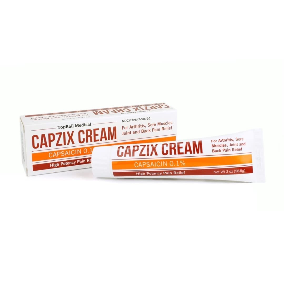 Capzix Cream for Pain Relief 2 OZ Capsaicin .1% High Potency/ Maximum Strength CAPZIX CREAM Au supplements