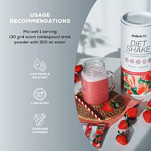 BioTechUSA Diet Shake | High-Protein, Low-Fat | with Superfoods, Chromium, Glucomannan BioTechUSA Au supplements