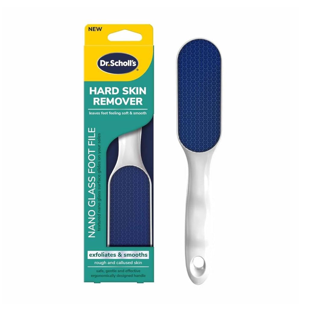 Dr. Scholl's Hard Skin Remover Nano Glass Foot File - Foot Callus Remover, Durable Foot Scrubber