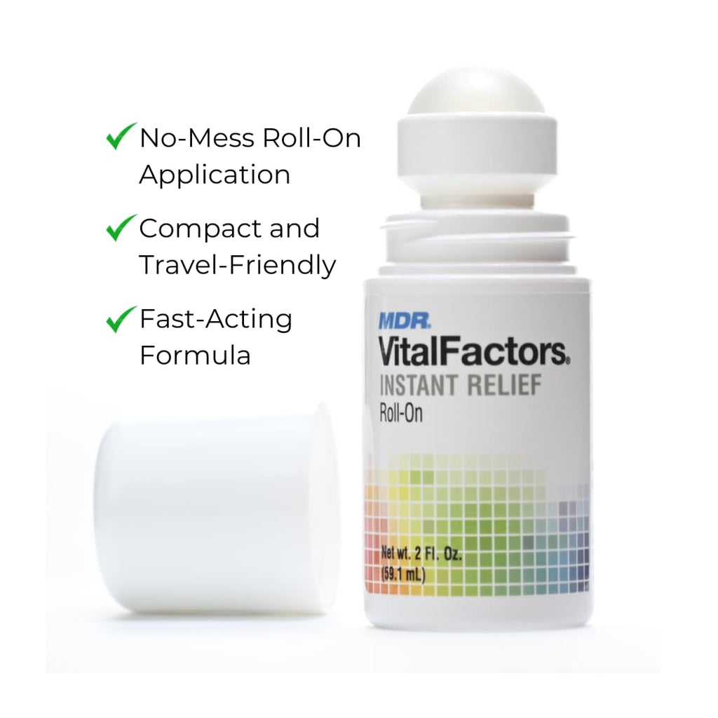 MDR Instant Relief Roll-On – Fast-Acting Topical Pain Relief for Muscle, Joint & Back Comfort – Cooling Sensation with Menthol & Essential Oils – 2 fl oz MDR Au supplements