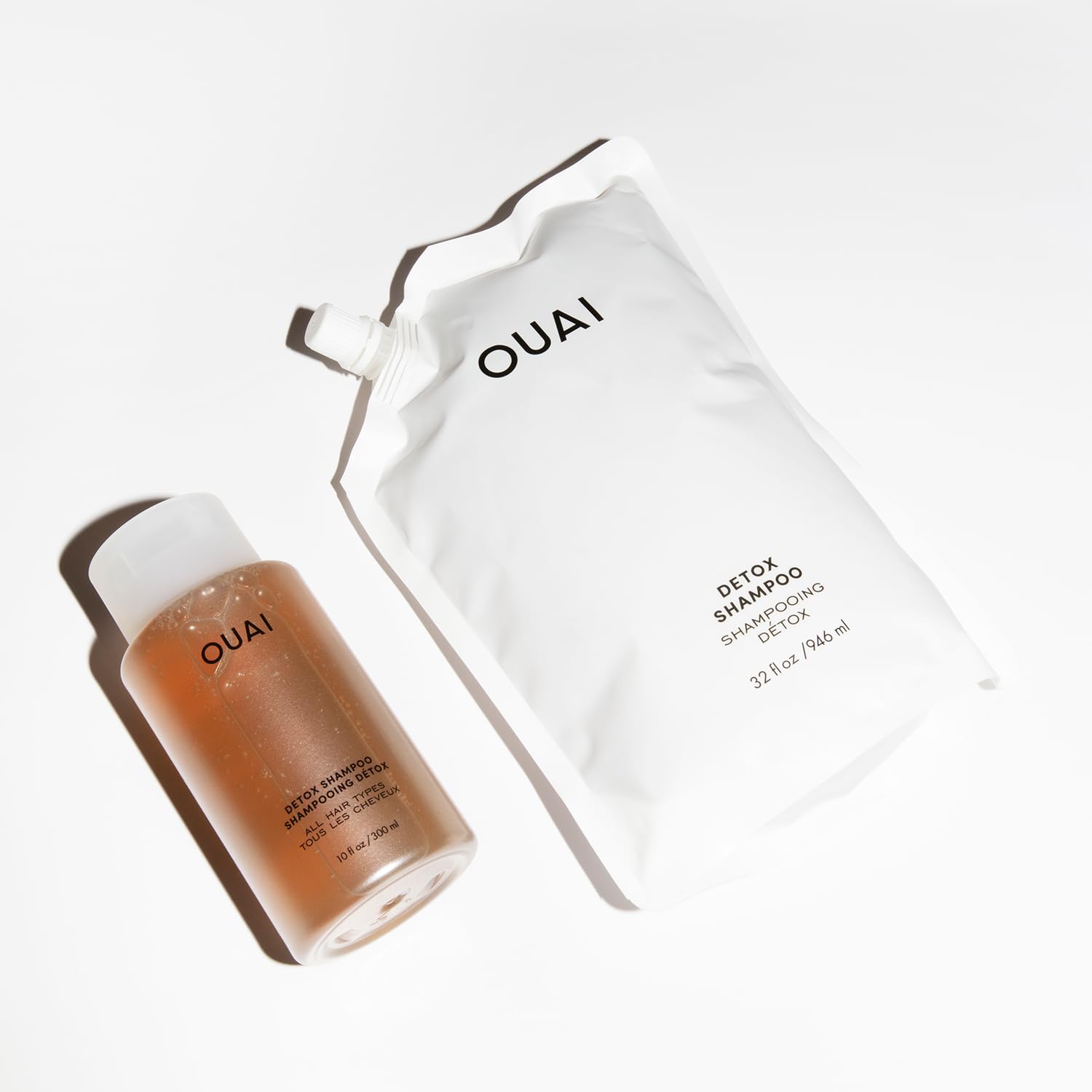 OUAI Detox Shampoo Refill - Clarifying Shampoo for Build Up, Dirt, Oil, Product and Hard Water - Apple Cider Vinegar & Keratin for Clean, Refreshed Hair - Sulfate-Free Hair Care (32 oz) OUAI Au supplements