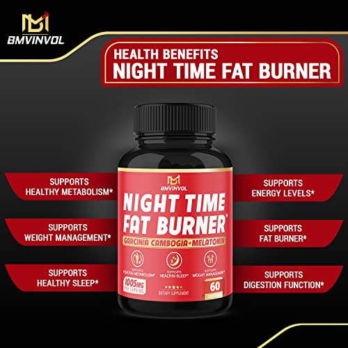 BMVINVOL Night Time Fat Burner, 12-in-1 Powerful Blend of Green Tea, Ceylon Cinnamon BMVINVOL Au supplements