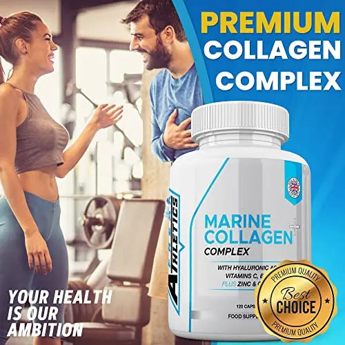 Marine Collagen 1000mg - Type 1 Hydrolysed Collagen - Enhanced with Hyaluronic Acid, Vitamin C Freak Athletics Au supplements
