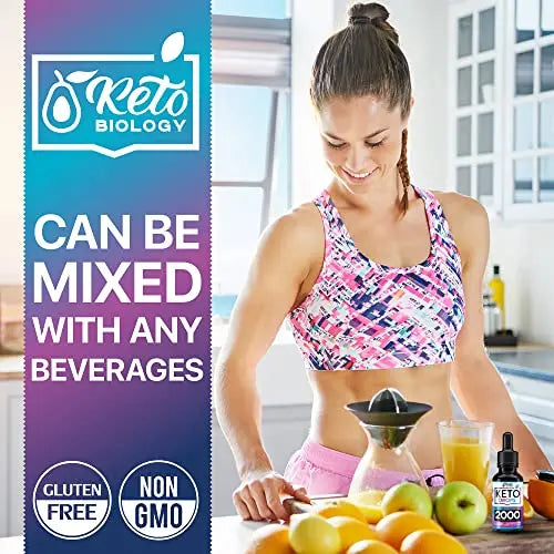 Keto Diet Drops with BHB Exogenous Ketones - Made in USA - Fat Burner & Appetite Suppressant KETO BIOLOGY Au supplements