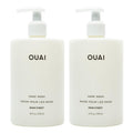 OUAI Hand Wash Full Size, Dean Street - Liquid Hand Soap with Jojoba, Avocado, & Rose Hip Oil for Replenished Skin - Gentle Exfoliating Kitchen & Bathroom Soap - (2 Pack, 16 Fl Oz Each) OUAI Au supplements