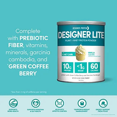 Designer Wellness, Designer Lite, Low Calorie Natural Protein, Prebiotic Fiber, Key Vitamins Designer Protein Au supplements