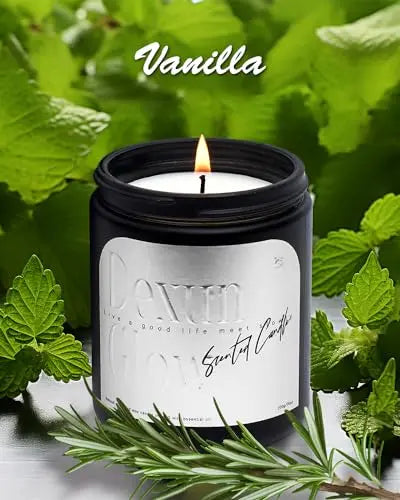 Aromatherapy Candle, Handcrafted with Natural Soy Wax and Essential Oils for Home Scented Dexun Glow Au supplements