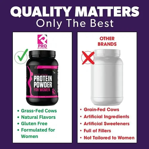 Whey Protein Powder for Women - Supports Lean Muscle - Low Carb - Gluten Free - Grass Fed & rBGH Hormone Free (Creamy Vanilla, 2 lb) PRO NUTRITION LABS Au supplements