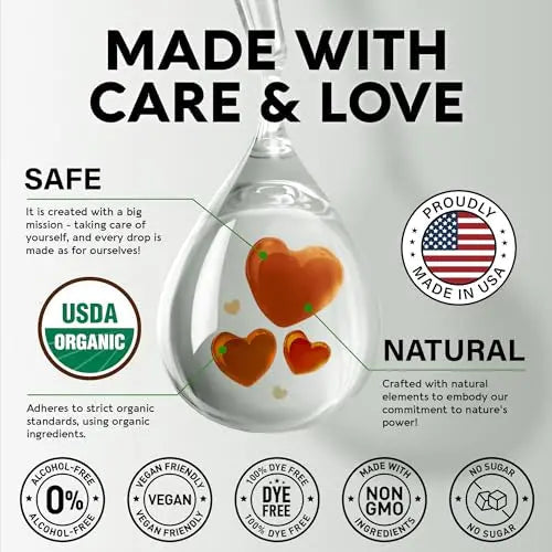 USDA Organic Mullein Drops for Lungs - Mullein Leaf Extract Supplement - Made in USA NUTRAHARMONY Au supplements