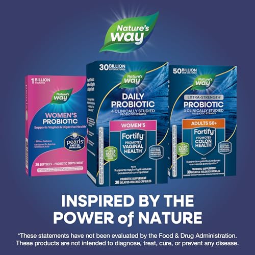 Nature’s Way Fortify Women’s Probiotic, 30 Billion Live Cultures, 11 Strains, Prebiotic, 30 Capsules Nature's Way Au supplements