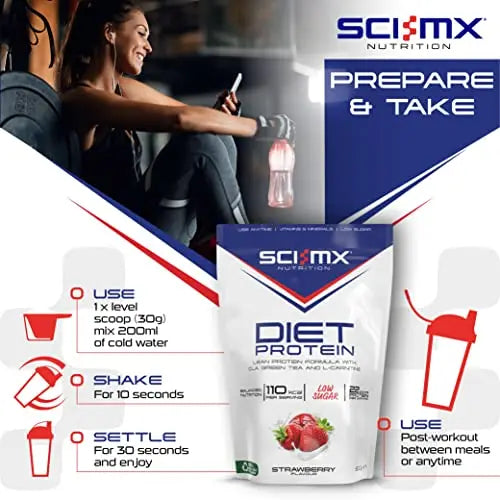 SCI-MX Diet Protein, High Protein, Low Sugar, Low Fat Lean Protein Formula Powder with Added CLA SCI-MX Au supplements