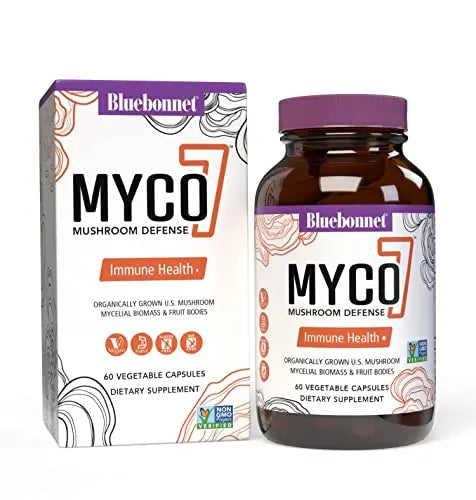Bluebonnet Nutrition Myco-7 Mushroom Defense – 7 Organically Grown U.S. Whole Bluebonnet Au supplements