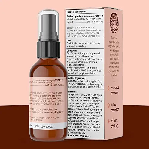 Breathe Blend Essential Oil Sinus Spray | Best Therapeutic Grade Essential Oils for Sleep Marie Originals Au supplements