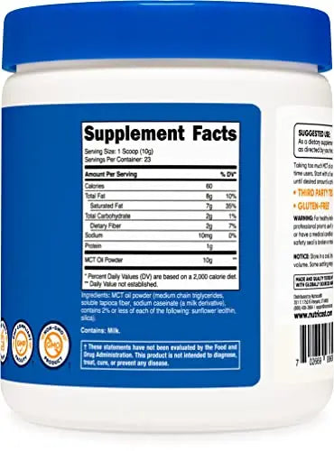 Nutricost Premium MCT Oil Powder .5LBS - Best For Keto, Ketosis, and Ketogenic Diets Nutricost Au supplements
