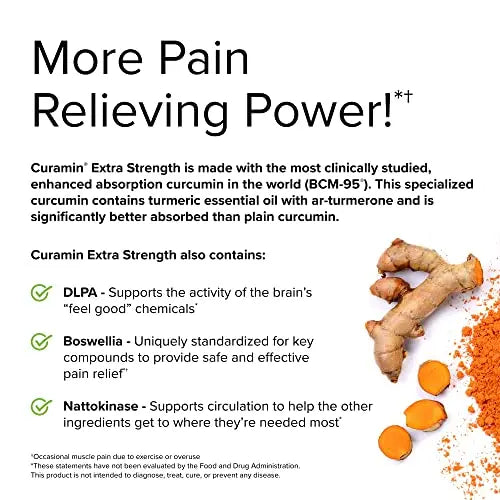 Terry Naturally Curamin Extra Strength - 120 Tablets - Non-Addictive Pain Relief Supplemen Terry Naturally Au supplements