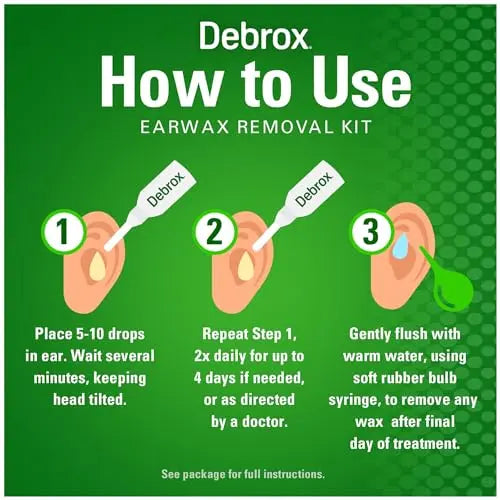 Debrox Ear Wax Removal Kit, Ear Cleaning Kit Includes Rubber Bulb Syringe Debrox Au supplements