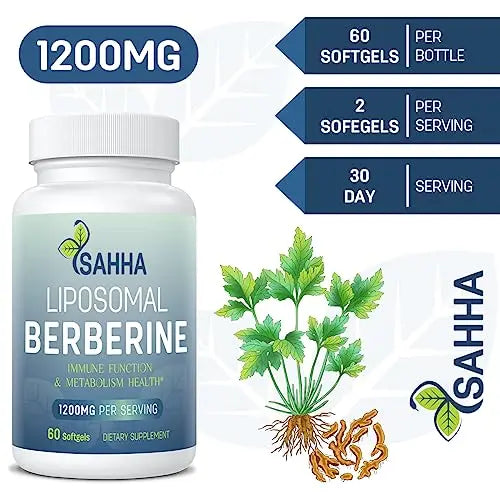Sahha Advanced Liposomal Berberine 1200mg - Maximized Absorption for Optimal Results Sahha Au supplements